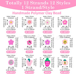 10 нити 10 стиля нити из полимерной глины ручной работы CLAY-TA0001-72B