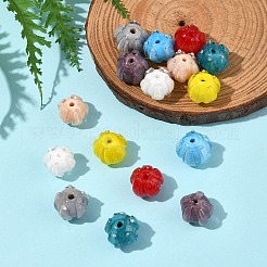 16шт 8 цвета бусины лэмпворк ручной работы LAMP-FS0001-25