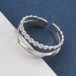 Кольца-манжеты из нержавеющей стали 304 для женщин&nbsp;RJEW-A079-04A-P