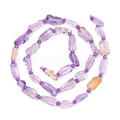 Природные Аметрин бисер нитей&nbsp;G-F821-E01-01