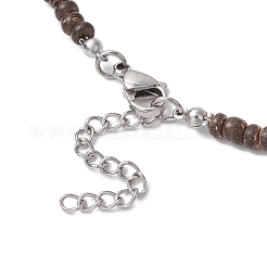 Летние пляжные бусины из синтетической бирюзы и натурального кокоса NJEW-JN05208-01