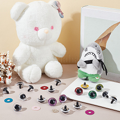 40 набор 10-х цветных пластиковых глаз для кукольных поделок DIY-GO0001-72