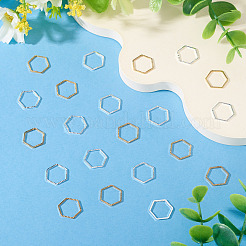 24 шт. 2-х цветные латунные соединительные кольца&nbsp;KK-TA0003-08