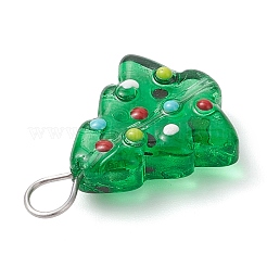 Подвески ручной работы из неровной стеклянной эмали PALLOY-JF04469-02