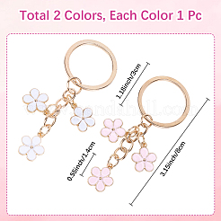2шт брелок из цинкового сплава 2 цветов&nbsp;KEYC-CP0001-37