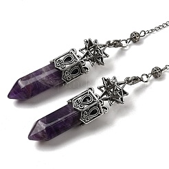 Маятники для биолокации с пулевидным наконечником из натурального аметиста G-B149-14AS-05