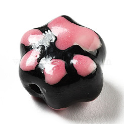 Ручной печатный шарики фарфора&nbsp;PORC-F005-02B