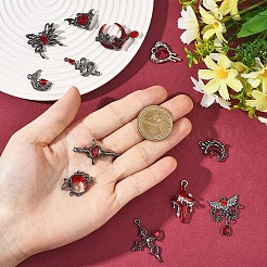 12 шт. 12 комплекта подвесок и фурнитуры из сплава в готическом стиле&nbsp;FIND-YW0010-25