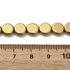 Гальванические нити из синтетических немагнитных гематитовых бусин G-L613-L01-01B