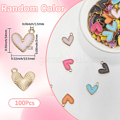 Подвески из эмали из сплава 100 шт. ENAM-SP0001-05