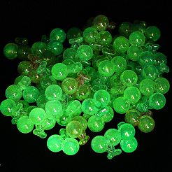 Светящиеся непрозрачные акриловые бусины&nbsp;MACR-K361-52