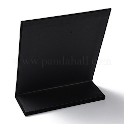 Деревянные покрытые бархатом стенды для ожерелья с наклонной спинкой NDIS-Q027-03A