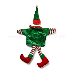 Рождественская одежда фетровая ткань и железный чехол для бутылки вина украшение&nbsp;LS-DJEW-K027-02B