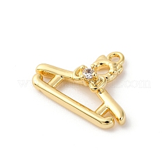 Подвески из латуни с прозрачным фианитом KK-V016-06G