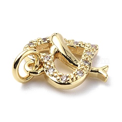 Латунные микро проложить кубического циркония подвески ZIRC-F131-15G