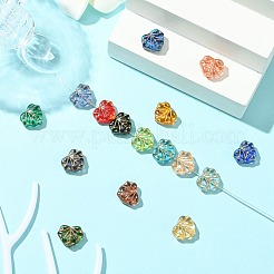 16шт 15 цвета бусины лэмпворк ручной работы LAMP-CJ0002-47