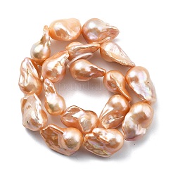 Натуральные нити нуклеированных грушевидных бусин PEAR-B004-15M-06B