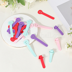 24 шт. 4-х цветные ПВХ-язычки для застежки-молнии&nbsp;PVC-GF0001-02A-01