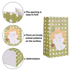 12 шт. 6-цветные прямоугольные бумажные пакеты для конфет CARB-MB0001-09