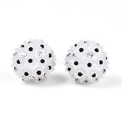 Стразы из полимерной глины ручной работы с цветком ромашки из смолы&nbsp;CLAY-T022-02B