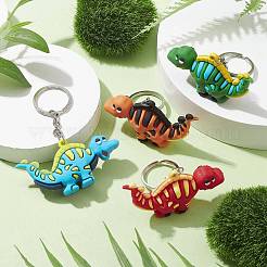 Пластиковый брелок из ПВХ с изображением динозавра KEYC-JKC00673