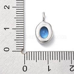 925 овальная подвеска из стерлингового серебра с кубическим цирконием STER-S006-01S-C