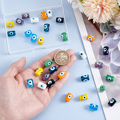 32шт 8 цвета ручной работы сглаз бусины лэмпворк&nbsp;LAMP-NB0002-13