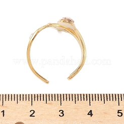 Кольца-манжеты из нержавеющей стали 304 со стеклянными стразами RJEW-S626-08G