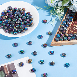 Кабошоны из стекла GGLA-WH0030-03