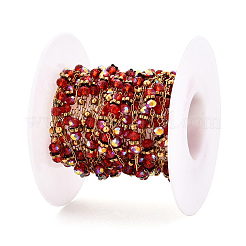 Круглые звенья стеклянных цепей ручной работы CHS-T006-31G