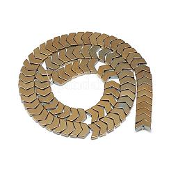 Гальванизировать немагнитных синтетический гематит нитей бисера&nbsp;G-Q486-19F