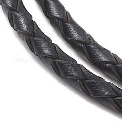 Изготовление плетеных кожаных браслетов диаметром 3 мм&nbsp;AJEW-JB01542