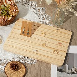 Прямоугольные деревянные подставки для сережек ODIS-WH20008-07B