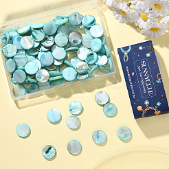 4 нити натуральных ракушечных бусин нити SHEL-SC0001-80