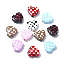 35шт 7 цвета окрашенные распылением бусины из сплава&nbsp;ENAM-CJ0006-11