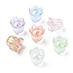 50шт УФ-покрытие прозрачные акриловые бусины&nbsp;MACR-CJ0002-23