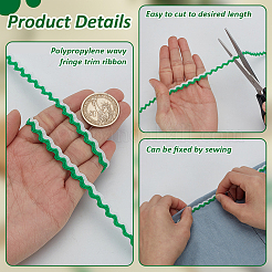 2 пачка полипропиленовой волнистой бахромчатой ленты OCOR-FG0003-05B