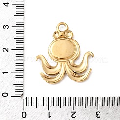 Оправы для подвесок из нержавеющей стали 304 в виде кабошонов STAS-B113-09G-03