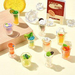 20 шт. 10 стиля миниатюрные украшения для прохладительных напитков из смолы&nbsp;DJEW-CJ0001-22