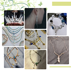 1 нить из натурального кварцевого кристалла окрашенные бусины G-PH0002-28