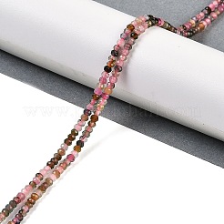 Натуральные разноцветные турмалиновые бусины G-H071-A03-01