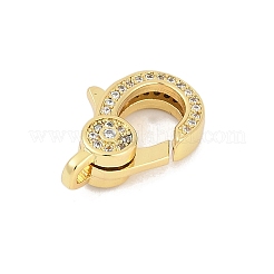 Латунные микро проложить кубического циркония когтя омара застежками KK-M311-28G-01