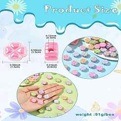 50шт УФ-покрытие непрозрачные акриловые бусины SACR-CJ0001-75