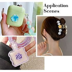 52 шт. 13-х цветные двухцветные кабошоны из непрозрачной смолы CRES-CD0001-08