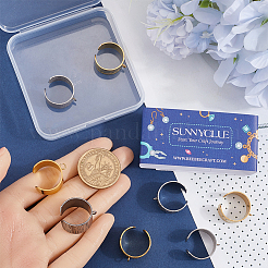 10 шт. 10 стиля 304 нержавеющая сталь открытые манжетные кольца компоненты&nbsp;STAS-SC0009-07