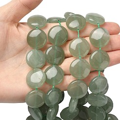 Естественный зеленый авантюрин бисер нитей G375-27