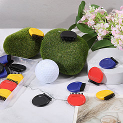 24 шт. 4-цветная щетка для чистки мячей для гольфа&nbsp;AJEW-CA0005-21