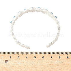 Браслеты-манжеты из сплава ромашки для женщин BJEW-U039-02S