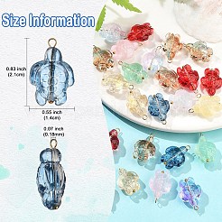 30шт стеклянные подвески&nbsp;PALLOY-YW00034