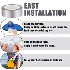 Самоклеящийся алюминиевый лист для теннисных ракеток утяжеленный AJEW-WH0258-873A